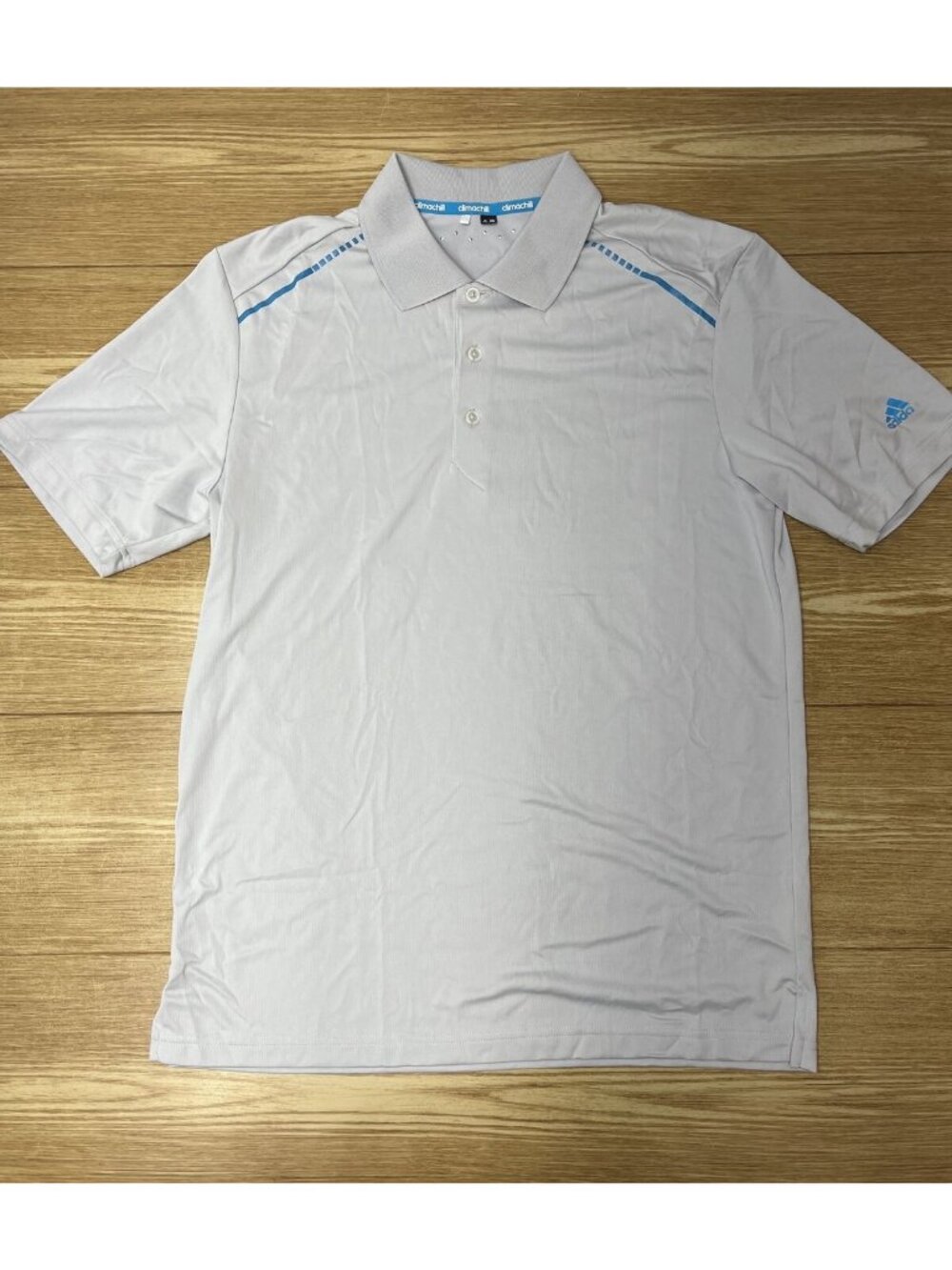 Adidas Golf Tennis Polo Shirt Mens Climachill Gray Activewear Performance Large